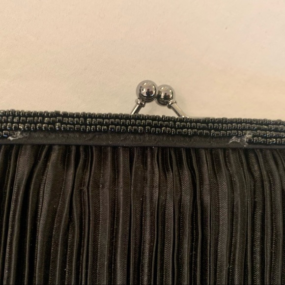 Carlo Fellini Beaded Black Clutch/Handbag! - Picture 3 of 10